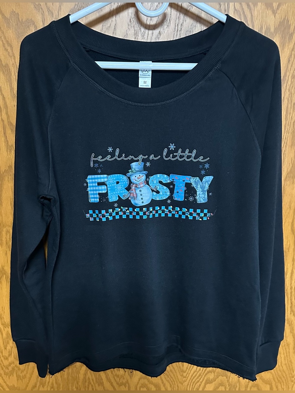 Winter Theme Graphic Crewneck Sweatshirt - NIP